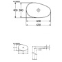Villeroy & Boch Antao 4A7465R1 Раковина накладная 650 x 400 mm