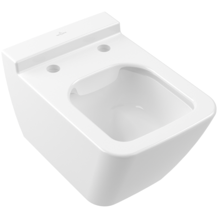 Villeroy & Boch Finion Унитаз с открытым смывным краем, настенный, с DirectFlush, Альпийский белый CeramicPlus 4664R0R1
