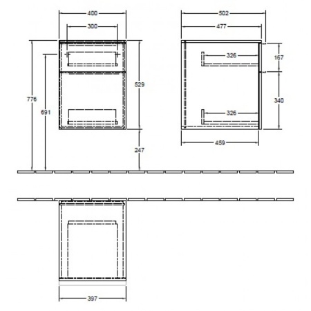 Шкаф Villeroy & Boch Venticello A95401VG Truffle Grey A95401VG