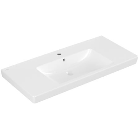 Villeroy & Boch Subway 2.0 Pаковина для установки на тумбу, 1000 x 480 x 180 mm, Альпийский белый CeramicPlus, с переливом, нешлифованный 7175A0R1