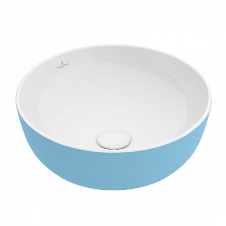 Раковина Villeroy & Boch Artis 417943BCW1 43х43 см, Frost серо-голубая