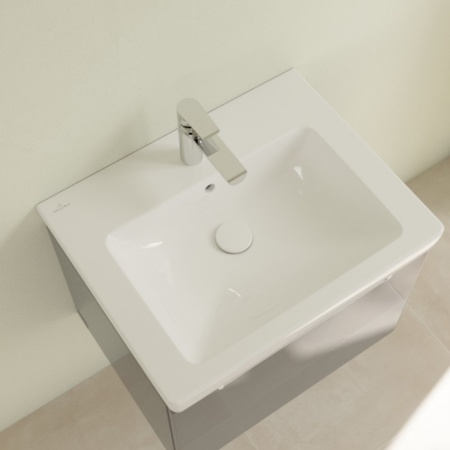 Villeroy & Boch Subway 2.0 Pаковина, 600 x 470 x 150 mm, Альпийский белый, с переливом, нешлифованный 7113F001