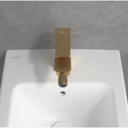 Смеситель Villeroy & Boch Architectura Square TVB12500100076 для биде, золото сатинированное TVB12500100076