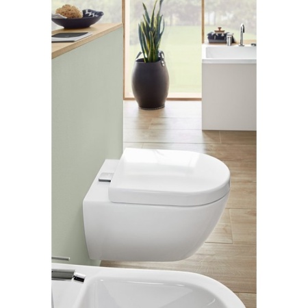 Биде Villeroy & Boch Subway 2.0 подвесное Альпийский белый CeramicPlus 540000R1