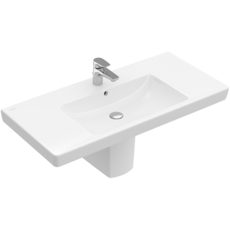 Villeroy & Boch Subway 2.0 Pаковина для установки на тумбу, 1000 x 480 x 180 mm, Альпийский белый CeramicPlus, с переливом, нешлифованный 7175A0R1