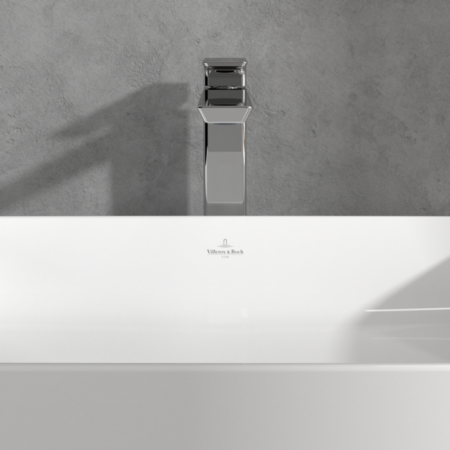 Villeroy & Boch Subway 3.0 высокий смеситель для раковины однорычажный без Выдвижной механизм слива, Хром TVW11200400061