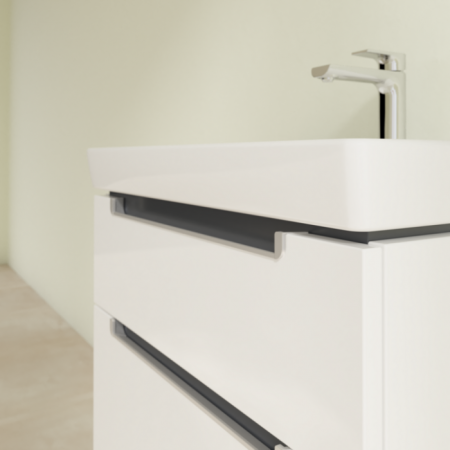 Villeroy & Boch Subway 2.0 Тумба под раковину, 2 выдвижных ящика, 637 x 590 x 454 mm, Glossy White A91000DH