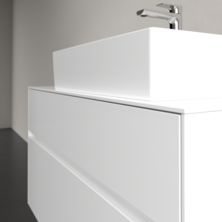 Villeroy & Boch Collaro Тумба под раковину, с подсветкой, 2 выдвижных ящика, 1000 x 548 x 500 mm, Glossy White / Glossy White C127B0DH