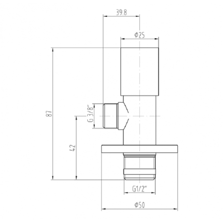 Вентиль Villeroy & Boch TVC00000500361 хром TVC00000500361