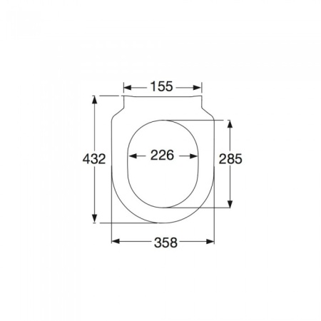 Сиденье для унитаза SlimSeat Villeroy & Boch Avento с крышкой SoftClosing QuickRelease 9M87S101