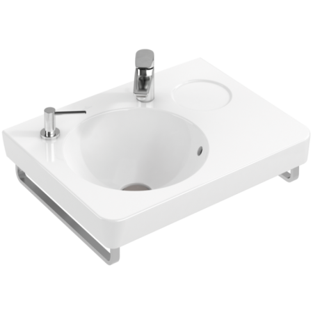 Villeroy & Boch Аксессуары Держатель для полотенец, 75 x 450 x 20 mm, нержавеющая сталь полированная 929645D7