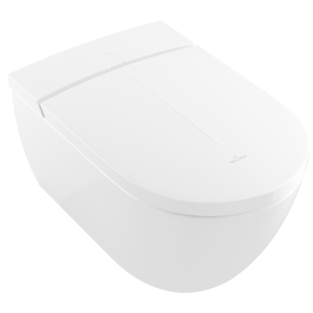 Villeroy & Boch ViClean-I200 - I200 унитаз-биде, унитаз с вертикальным смывом с открытым смывным краем, Альпийский белый CeramicPlus V0E200R1