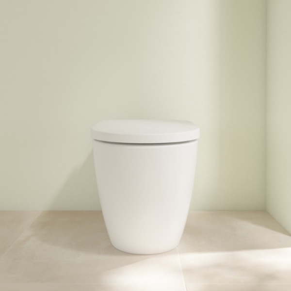 Villeroy & Boch Subway 3.0 Унитаз с открытым смывным краем, напольный, с TwistFlush, Stone White CeramicPlus 4671T0RW