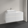 Villeroy & Boch Collaro Тумба под раковину, с подсветкой, 4 выдвижных ящика, 1200 x 548 x 500 mm, Glossy White / Glossy White C129B0DH
