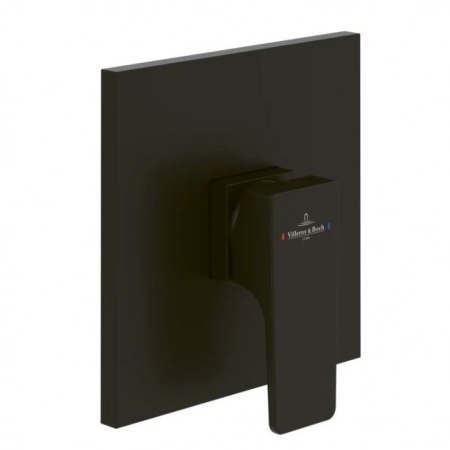 Смеситель Villeroy & Boch Architectura Square TVS125002000K5 для душа, черный матовый TVS125002000K5
