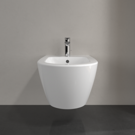 Биде Villeroy & Boch Subway 2.0 подвесное Альпийский белый CeramicPlus 540000R1