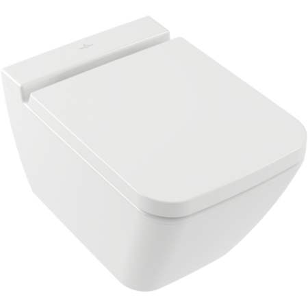Villeroy & Boch Finion Унитаз с открытым смывным краем, настенный, с DirectFlush, Альпийский белый CeramicPlus 4664R0R1