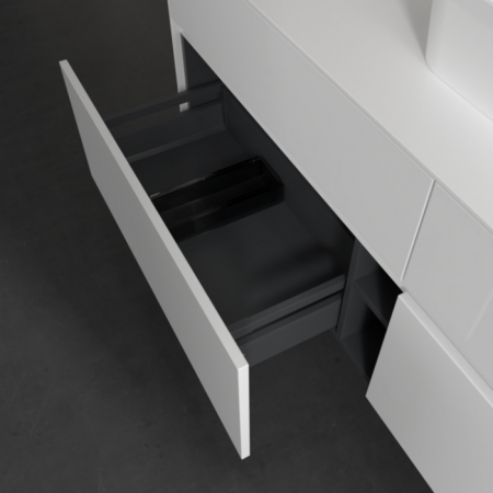 Villeroy & Boch Collaro Тумба под раковину, 4 выдвижных ящика, 1600 x 548 x 500 mm, Glossy White / Glossy White C10400DH