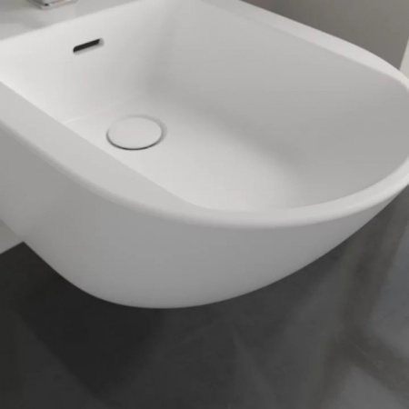 Villeroy & Boch Subway 3.0 Биде, настенный, 375 x 560 mm, Stone White CeramicPlus 447000RW